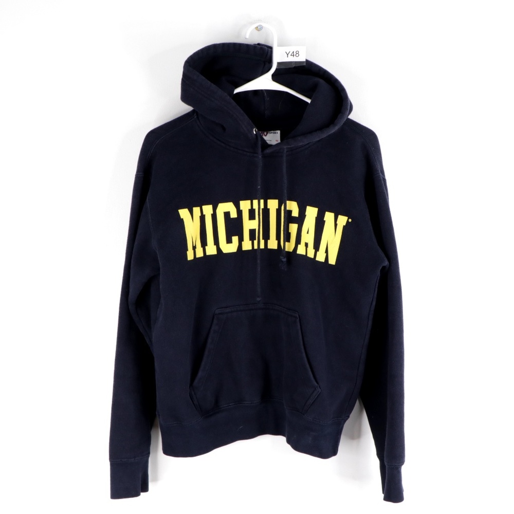 Vintage 90s Michigan Wolverines Hoodie Sweatshirt